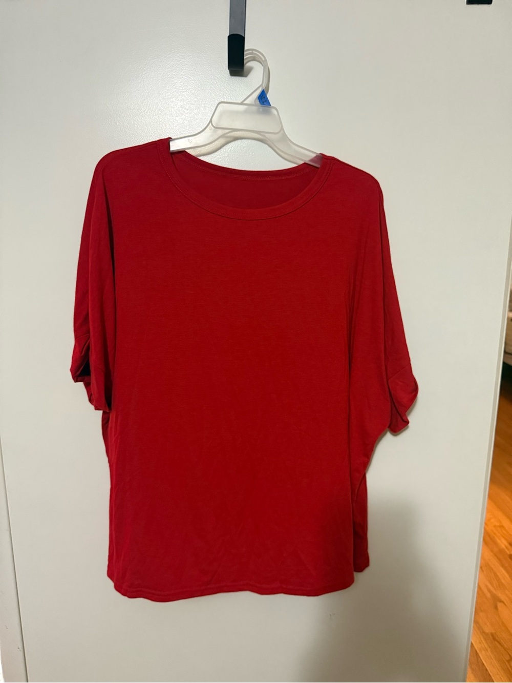 Women's Red Short Sleeve Relaxed Tee